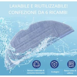 Paño de microfibra reutilizable de rápida absorción, paquete de 6, compatible con S7 S7 Plus T7S T7S Plus - Product Image 4