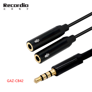 Cavo Splitter Audio GAZ-CB37 per Cuffie, Adattatore da <span class=keywords><strong>Jack</strong></span> Maschio 3.5mm a <span class=keywords><strong>2</strong></span> Femmine, Cavo Aux - Product Image 6