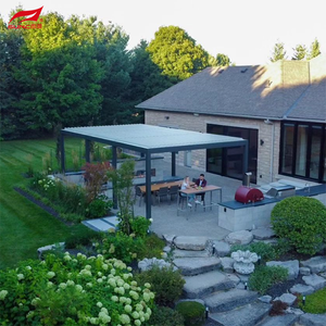 Rétractable terrasse patio jardin Vente en gros pergola électrique ombre imperméable cool rotin aluminium extérieur <span class=keywords><strong>rideaux</strong></span> roulants - Product Image 6