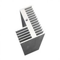 Radiateur en aluminium de Chine Profilé d'extrusion en aluminium Plaque de dissipateur thermique 57As 6063 Dissipateur thermique industriel lisse