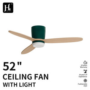 Ventilateurs de plafond modernes noirs avec 3 pales en ABS, lumière LED, moteur électrique AC et télécommande pour maison et hôtel - Product Image 3