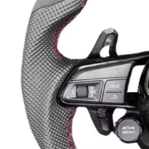 Volant sport en cuir pour A3 A4 A5 A6 C6 C7 A7 R8 <span class=keywords><strong>RS</strong></span> 3 4 5 S3 S4 S5 6 <span class=keywords><strong>7</strong></span> Q3 Q5 Q7 - Product Image 2