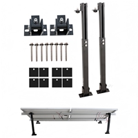 Système d'installation de support photovoltaïque solaire à pieds réglables en aluminium Greatest Energy, résistance au vent de 60 m/s, charge au m² de 1,4 kN