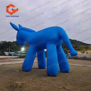 Modelos de burros inflables gigantes de dibujos animados, personajes de burros inflables personalizados para festivales de arte - Product Image 4