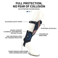Protège-tibias de football pour adulte avec attache de cheville, protection anti-collision du mollet pour matchs et entraînements de football professionnels, équipement de soutien des jambes