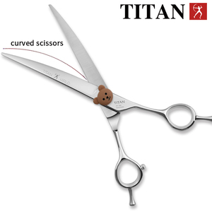 Kéo cắt tỉa chuyên nghiệp TITAN 7.0 inch 7.5 inch, dụng cụ làm đẹp cho thú cưng, kéo thẳng, dụng cụ chăm sóc thú cưng, kéo tỉa lông chó - Product Image 4