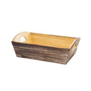 Khay gỗ keo tự nhiên 37 cm x 26.5 cm x 10 cm - Product Image 1