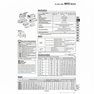 SMC Pneumatics Air Slide Table (Tabla de deslizamiento de aire) - Product Image 1