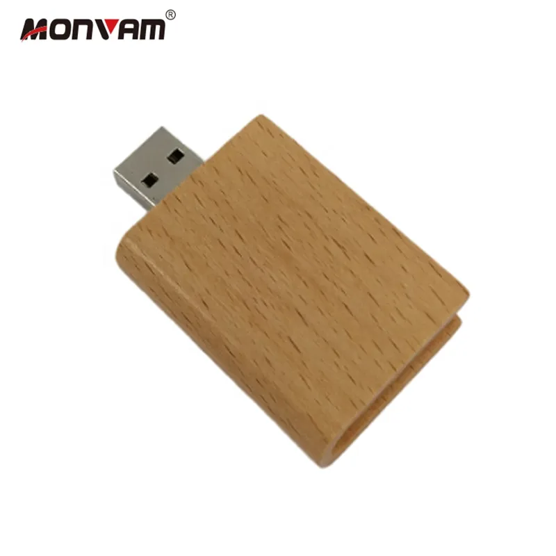 Promotional Gift Customized Wooden Usb Flash Drive Wood Usb Book Shape Flash Stick Drive 4gb 8gb 16gb Pen Drive