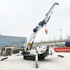 Mini-grue araignée mobile chinoise Tonlita avec bras sur chenilles, ventouse à verre, flèche télescopique et nacelle pour personnel - Product Image 2
