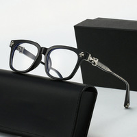 Gafas de Sol Vintage Negras con Montura Delgada, Estructura TR, Patillas de Acetato, Anti Luz Azul, Modelo 8155-2