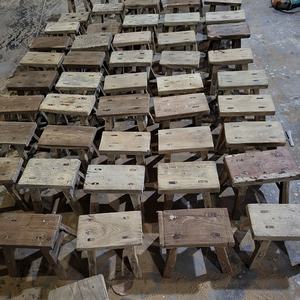 <span class=keywords><strong>Sgabello</strong></span> Piccolo per Bambini in Legno Riciclato Rustico Arredamento Cinese Antico e Vintage per la Casa - Product Image 5