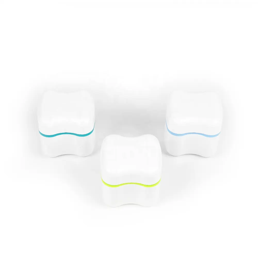 Производитель Логотип ОЕМ зубная рост корзина очищающая Ванна коробка соответствует щеток пластиковая коробка для зубного протеза