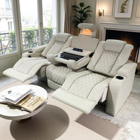 Modernes Home Cinema Recliner Sofa Set für Hotel Villa Keller Media Room Wohnzimmer Kino Sitzplätze Recliner Stühle