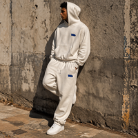 Ensemble deux pièces épais hiver-printemps, survêtement personnalisé pour homme, respirant, avec logo brodé, survêtements oversize pour hommes