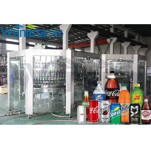 고품질 청량 음료 물 생산 라인 탄산 음료 충전 기계