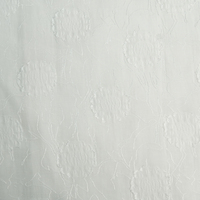 Échantillon 1M de tissu à fleurs coupées en mélange viscose, coton, lin et lyocell 180/185 GSM