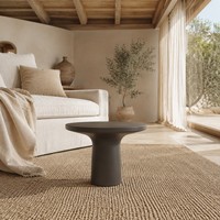 Table d'appoint minimaliste en bois gris frêne naturel Evelyn Furniture Direct Selling pour hôtel, table d'angle