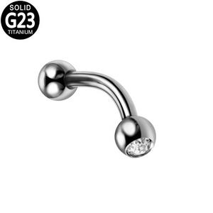Gaby – bagues Daith en titane, 16G, G23, ASTM-F136, fil externe, pour sourcils, <span class=keywords><strong>Prince</strong></span> william, bijoux de corps, Piercing, pierres colorées - Product Image 2