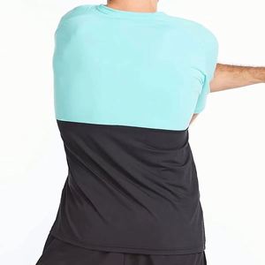 Camiseta de Hombre con Bloques de Color Personalizados y Manga Raglán, 100% Algodón Peinado, Transpirable, de Secado Rápido, Ecológica, Informal, Deportiva, para Gimnasio, Manga Corta - Product Image 6