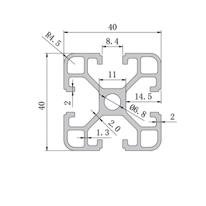 4040 personalizzato di fabbrica 4080 6000 serie profili in alluminio nero per elettroforesi da Champagne industria T Slot V taglio servizio - Product Image 2