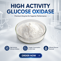 Poudre d'enzyme Glucose Oxydase de qualité alimentaire pour améliorant de farine, boulangerie, étiquette claire, substitut d'oxydant