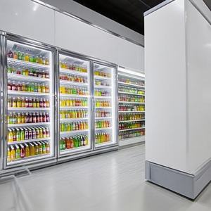 Puerta de cristal de cuarto frío con pantalla de supermercado personalizada con marco de puerta refrigerada para <span class=keywords><strong>andador</strong></span> en congelador enfriador - Product Image 6