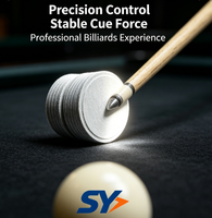 Embouts de queue de billard Factory SY 14 mm en peau de porc durable pour queues de carambole et de snooker – Rouge, Blanc, Bleu