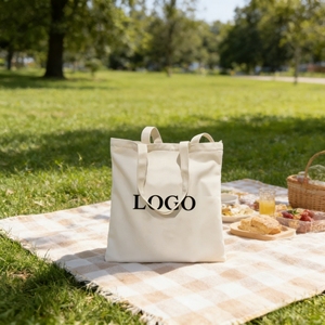 Bolsa de Compras Ecológica de Lona Blanca Vacía Personalizable - Product Image 6