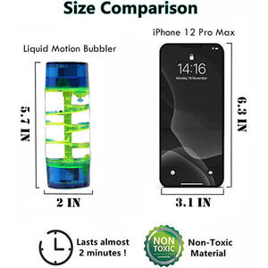 Coloré <span class=keywords><strong>Spirale</strong></span> Liquide Mouvement Barboteur Minuterie Activité Sensorielle Fidget pour Adultes Calme Soulagement Du Stress Bureau <span class=keywords><strong>Sablier</strong></span> - Product Image 4