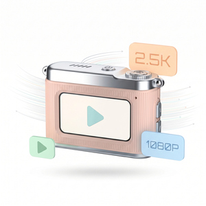 Cámara de Vlogging para Niños, 64MP, 2.5K Full HD, Cámara Digital de Bolsillo, Cámara de Fotos Instantánea Compacta con 11 Filtros, Cámara para Selfies con Función de <span class=keywords><strong>Lapse</strong></span> de Tiempo y Movimiento Lento - Product Image 3