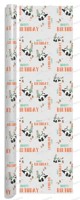 Papier d'emballage d'anniversaire épais avec motif panda mignon, emballage cadeau personnalisé, 80 g/m², recyclable, sac cadeau assorti, étiquette suspendue, carte de vœux, fête d'enfants