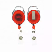 Porte-badge rétractable personnalisé en gros avec logo imprimé, en métal, pour porte-badges nominatifs et clips de cartes d'identité
