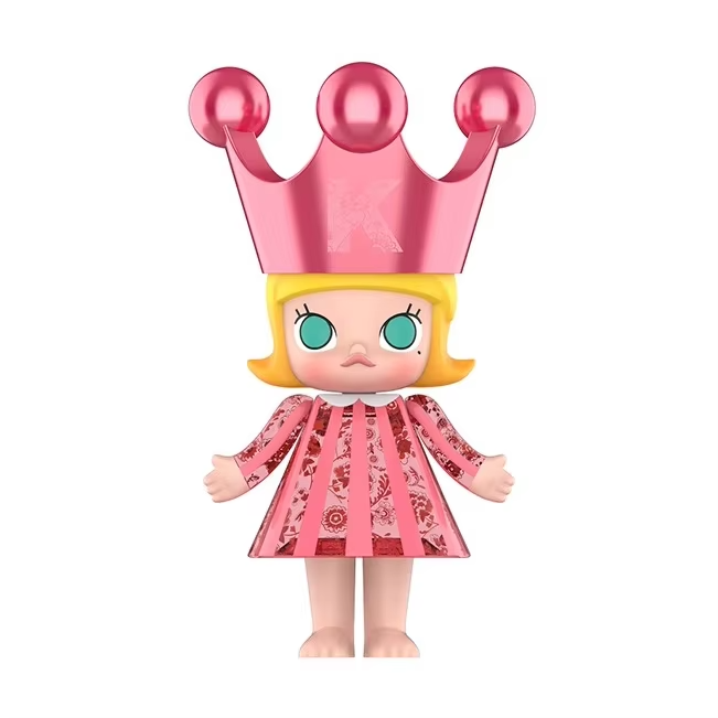 For POP Mart MEGA ROYAL MOLLY Princess Pink PVC Action Figure Born