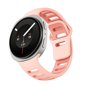 Correa de reloj de silicona transpirable hueca de dos colores al por mayor, correa de repuesto deportiva personalizada OEM para Samsung Galaxy Watch 9 - Product Image 2