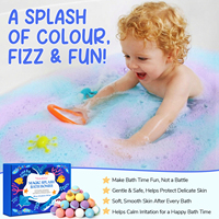 Bombes de bain magiques MasaiGGe pour enfants, aux ingrédients doux pour la peau, enrichies en calcium, fer, sélénium et zinc, pour une peau douce et lisse.