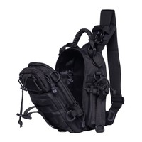 Sac à dos tactique imperméable 20-35L pour la randonnée en plein air, le camping, le trekking, avec système Molle pour hommes