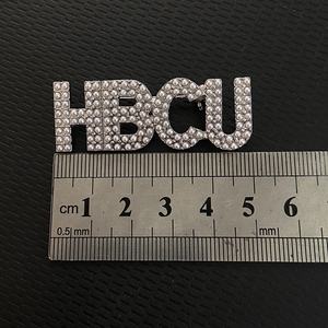 2 pulgadas organización HBCU cristal Rhinestone perla broche solapa Pin joyería hermandad fraternidad regalos - Product Image 3