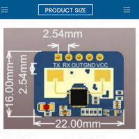 BSSY)LD2410C Capteur de présence humaine 24 GHz Haute précision Radar à ondes FMCW Module d'induction Détection des battements cardiaques du corps Capteurs