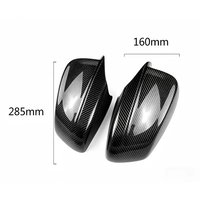 Coques de rétroviseurs en ABS à motif carbone noir brillant pour BMW Série 5 F10 F11 F18 520i 525i 530i 535i 2012-2016