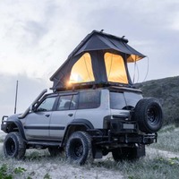 Tente de toit rigide en aluminium et coton pour voiture, 4x4, camping en plein air, prix de gros, pour 4 personnes