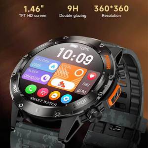 นาฬิกาสมาร์ทวอทช์สำหรับเล่นกีฬากลางแจ้ง V37Z หน้าจอ HD ขนาด 1.46 นิ้ว มาตรฐานกันน้ำ IP68 พร้อมระบบสั่งงานด้วยเสียง รองรับการโทรผ่านบลูทูธ สำหรับผู้ชาย - Product Image 6