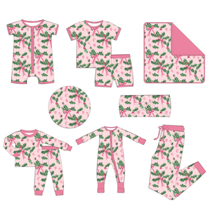 2025 Giáng Sinh Mẹ Và Tôi Phù Hợp Với Quần Áo Phụ Nữ Jogger Quần Trẻ Em Đồ Ngủ Màu Hồng Cung Tre Giáng Sinh Bộ Đồ Ngủ Gia Đình Thiết Lập - Product Image 1