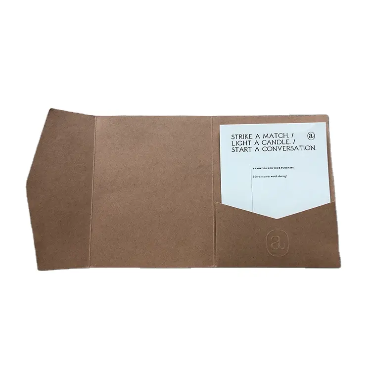 Индивидуальные коричневый конверт крафт пакет папка с White Craft напечатал ювелирные изделия конверт и сумки ювелирные изделия сумка конверт для резки