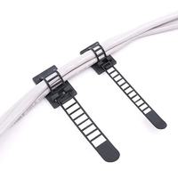 Serre-câble en plastique réglable de type T et clip adhésif pour fils de différentes tailles CL-2