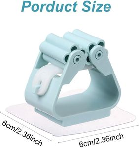 High Quality Multi-Functional <b>Wall</b>-Mounted ABS Broom Organizer for Bathroom <b>Mops</b> Cleaning Tools - Product Image 2