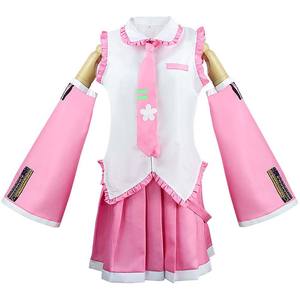 Disfraz de <span class=keywords><strong>Cosplay</strong></span> de Halloween Set Completo Anime <span class=keywords><strong>Sakura</strong></span> Cherry Rosa Miku para Mujeres y Chicas IDOL-001 - Product Image 4