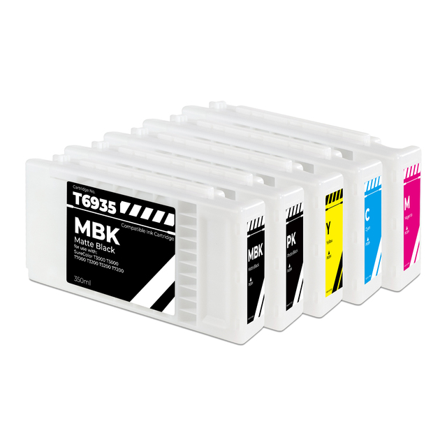 350ML Compatible Sublimation Ink Cartridge for Epson Surecolor Sc T7270 T7200 T7000 T5270 T5200 T5000 T3270 T3200 T3000 Printer
