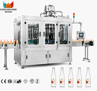 Machine de remplissage et de bouchage automatique de bouteilles en verre pour jus/liqueurs/produits chimiques, ligne de production d'embouteillage de boissons