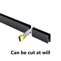 Système d'éclairage sur rail magnétique 0,5M 1M 2M 3M Rail en aluminium avec modules de projecteurs linéaires et COB